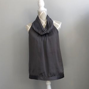CALVIN KLEIN Silver Sleeveless Blouse Sz Sm